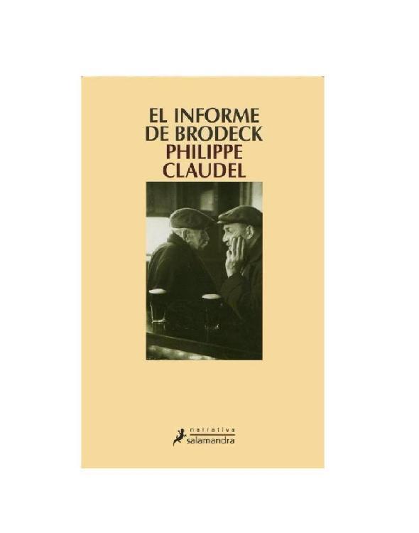 Portada de EL INFORME DE BRODECK